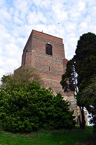 The west tower seen from the west March 2014